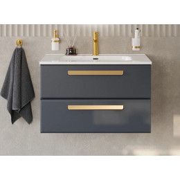 BelBagno Мебель для ванной Eco Cer-N 80 CZR-8095-80 grafito ручки сатиновое золото