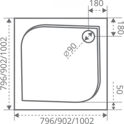 Good Door  Поддон для душа Квадро 100x100 лэйси