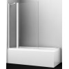 WasserKRAFT Шторка на ванну Berkel 48P02-110WHITE Fixed