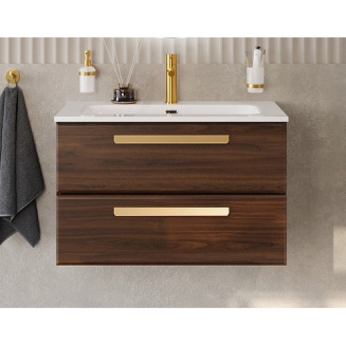BelBagno Мебель для ванной Eco Cer-N 80 CZR-8073-80 орех шоколад софт ручки сатиновое золото