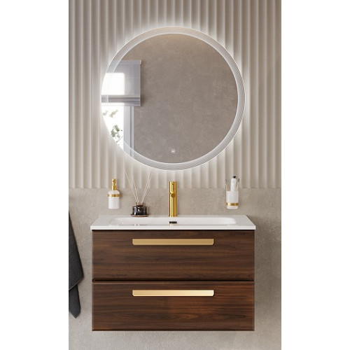BelBagno Мебель для ванной Eco Cer-N 80 CZR-8073-80 орех шоколад софт ручки сатиновое золото