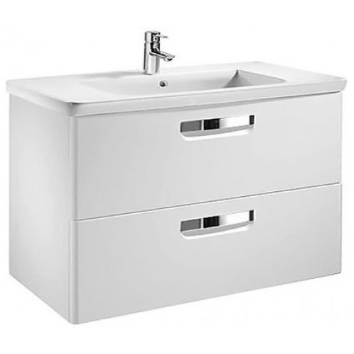 Roca Тумба с раковиной Gap 80 белый глянец