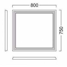 Kerama Marazzi Зеркало Pompei 80 белое