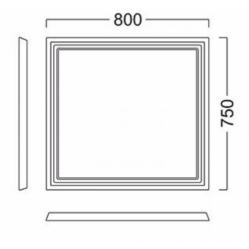 Kerama Marazzi Зеркало Pompei 80 белое