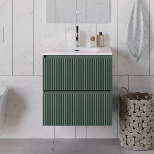 BelBagno Тумба с раковиной Uno 60 подвесная Еловый матовый с раковиной BB-8099-60