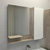 Зеркальный шкаф Comforty Мерано-90 дуб дымчатый, 00-00008508