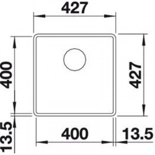 Мойка кухонная Blanco Subline 400-F 525988  черный