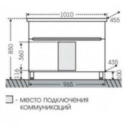 СанТа Мебель для ванной напольная Лондон 100 LED