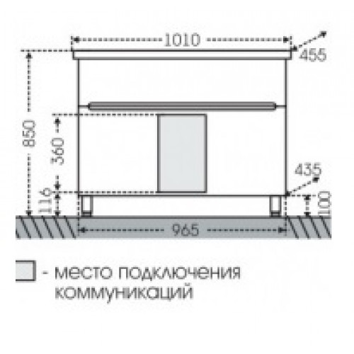 СанТа Мебель для ванной напольная Лондон 100 LED