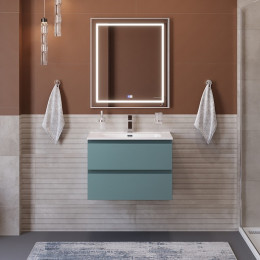 BelBagno Тумба с раковиной Kraft 70 подвесная Голубой матовый