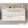 BelBagno Мебель для ванной Eco Cer-N 100 CZR-8073-100 bianco opaco ручки сатиновое золото