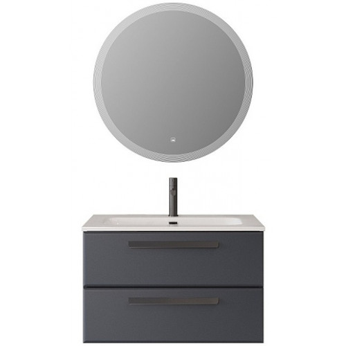 BelBagno Мебель для ванной Eco Cer-N 80 CZR-8073-80 grafito ручки матовые чёрные