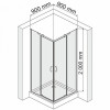 WasserKRAFT Душевой уголок Leine 35P03