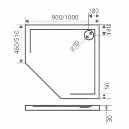 Good Door  Поддон для душа Пента 100x100