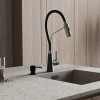 Смеситель для кухни WasserKRAFT A8417 черный/сталь