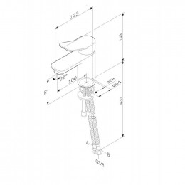 Смеситель для умывальника Am.Pm X-Joy F85A02133 белый