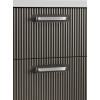 BelBagno Тумба с раковиной Due 80 подвесная Оружейная сталь ручки Хром полированный