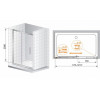 Cezares Душевая дверь в нишу PREMIER-SOFT-W-BF-1-120-C-Cr-IV