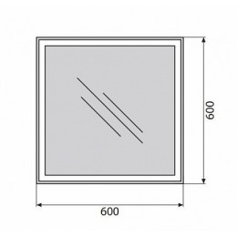 BelBagno Зеркало SPC-GRT-600-600-LED-BTN