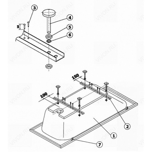 Vidima Ножки для ванны Vidima B156467