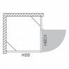 Roltechnik Душевая дверь HBO1/1000 распашная