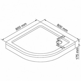 WasserKRAFT Поддон для душа Isen 26T00