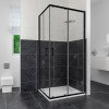 Душевой уголок RGW CL-34 В 32093488-14 80x80 см дверь раздвижная стекло прозрачное черный