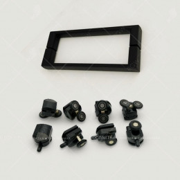 Душевой уголок RGW CL-34 В 32093488-14 80x80 см дверь раздвижная стекло прозрачное черный