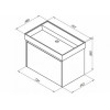Aquanet Тумба с раковиной Nova Lite 75 дуб рустикальный