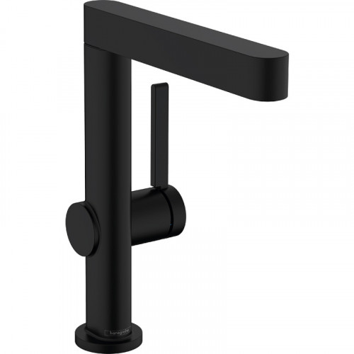 Смеситель для раковины Hansgrohe Finoris 76060670 с донным клапаном черный матовый