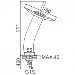 Смеситель для раковины Ledeme L1055-3 хром