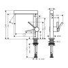Смеситель для раковины Hansgrohe Finoris 76060700 с донным клапаном белый матовый