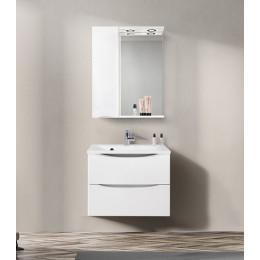 BelBagno Зеркало-шкаф MARINO-SPC-600/750-1A-BL-P-L Bianco Lucido
