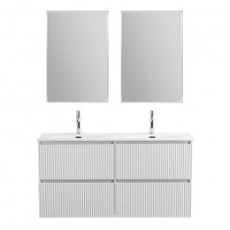 BelBagno Тумба с раковиной Uno 120 подвесная Bianco Opaco с раковиной BB-8099-120-2