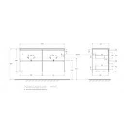 BelBagno Тумба с раковиной Uno 120 подвесная Bianco Opaco с раковиной BB-8099-120-2