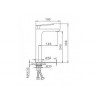 Смеситель для раковины Frap F1052-55 хром