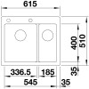 Кухонная мойка Blanco Pleon 6 Split, серый беж
