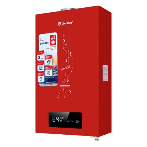 Газовая колонка Thermex Sensor Art 20 MD red