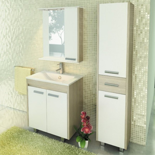 Зеркальный шкаф Comfortу Тулуза-75 белый