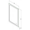 Aquanet Зеркало Ирис 50x80 с подсветкой и антизапотеванием