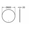 Зеркало Roca Luna 60см, ZRU9307557, с подсветкой