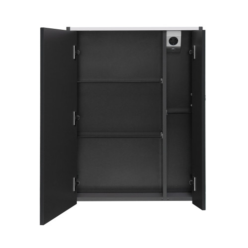 Зеркальный шкаф Roca Ronda 60см, ZRU9302968 белый глянец/антрацит, с подсветкой