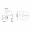 Смеситель для душа Paffoni Light LIG011NKNSP 267074 чёрный никель матовый