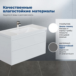 Aquanet Мебель для ванной Nova Lite 2.0 110 подвесная белая