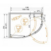 Cezares Душевой уголок ELENA-W-RH-1-120/90-C-Cr-L