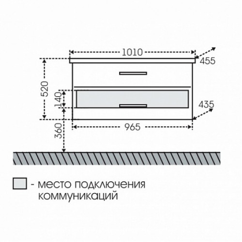 СанТа Мебель для ванной Виктория 100 NEW подвесная