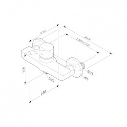 Смеситель для душа Am.Pm X-Joy F85B20022 черный
