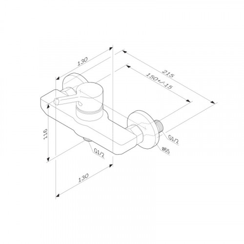 Смеситель для душа Am.Pm X-Joy F85B20022 черный