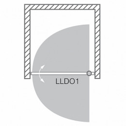 Roltechnik Душевая дверь LLDO1/800 transparent