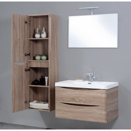 BelBagno Пенал для ванной ANCONA-N 1700 L Rovere Bianco